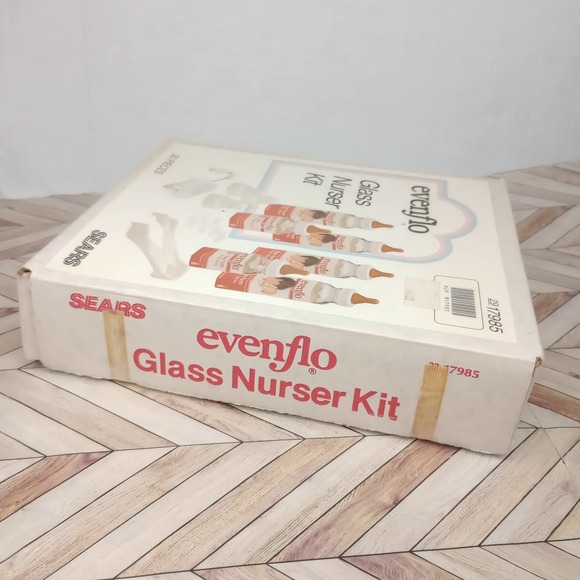 Sears Evenflo Glass Nurser Kit Newborn Baby Essentials with Box Vintage - Picture 2 of 7